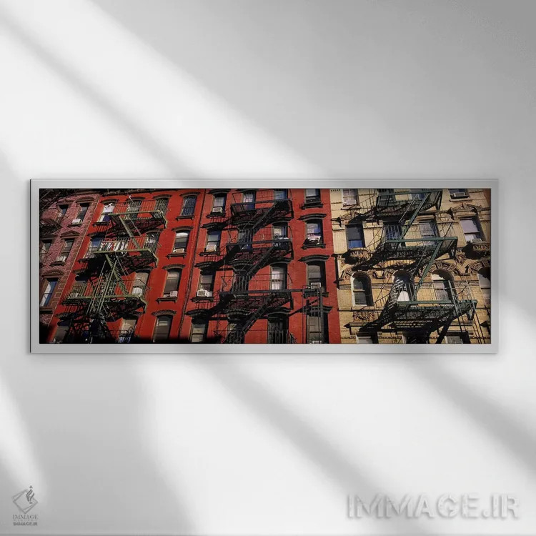 تابلو دکوراتیو Little Italy, Lower Manhattan, New York City, New York… اثر پانورامیک ایمجز - نمای قابدار سفید