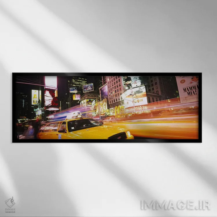 تابلو دکوراتیو Times Square, Manhattan, New York City, New York, USA,ح… اثر پانورامیک ایمجز - نمای قابدار مشکی