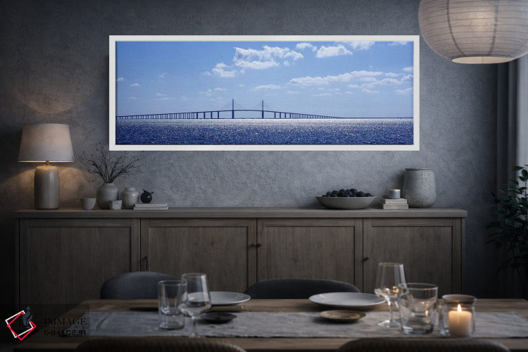 تابلو دکوراتیو Sunshine Skyway Bridge, Tampa Bay, Florida, USA,پل روی… اثر پانورامیک ایمجز - D3W