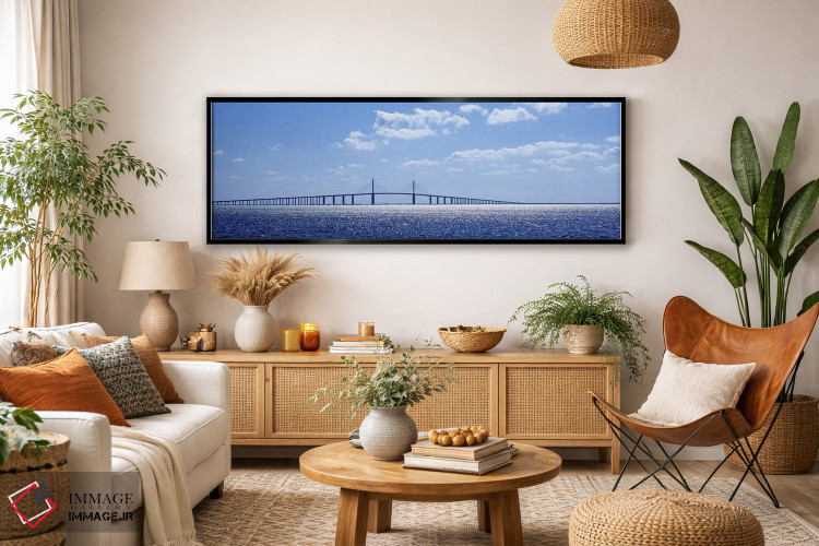 تابلو دکوراتیو Sunshine Skyway Bridge, Tampa Bay, Florida, USA,پل روی… اثر پانورامیک ایمجز - D4B