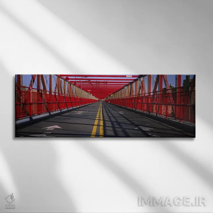 تابلو دکوراتیو Williamsburg Bridge, New York City, New York State, USA… اثر پانورامیک ایمجز - نمای روبهرو روی دیوار