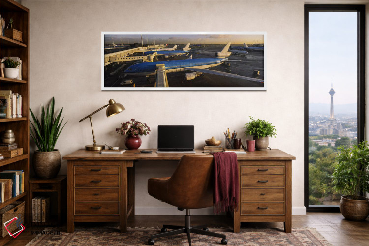 تابلو دکوراتیو Amsterdam Airport Schiphol, North Holland, Netherlands… اثر پانورامیک ایمجز - D1W
