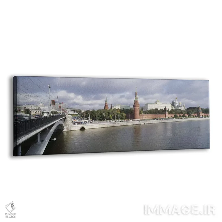 تابلو دکوراتیو Bolshoy Kamenny Bridge, Grand Kremlin Palace, Moskva Ri… اثر پانورامیک ایمجز - نمای پرسپکتیو محصول