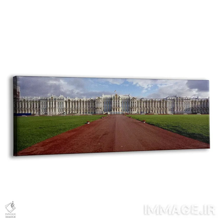 تابلو دکوراتیو Pushkin, St. Petersburg, Russia,جاده خاکی منتهی به کاخ… اثر پانورامیک ایمجز - نمای پرسپکتیو محصول