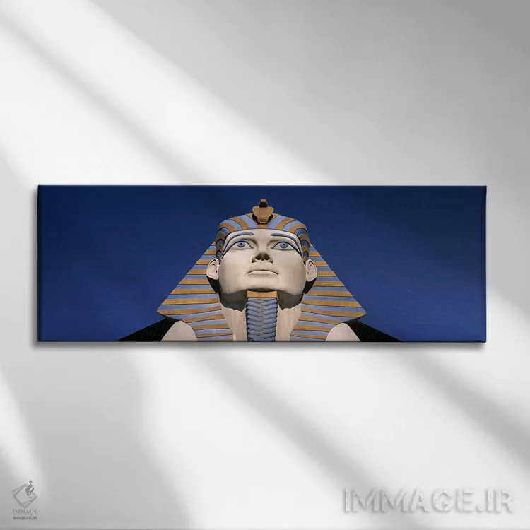 تابلو دکوراتیو Luxor Hotel Sphinx, Las Vegas, Nevada, USA,نمای زاویه پ… اثر پانورامیک ایمجز - نمای روبهرو روی دیوار
