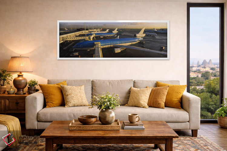 تابلو دکوراتیو Amsterdam Airport Schiphol, North Holland, Netherlands… اثر پانورامیک ایمجز - D5W