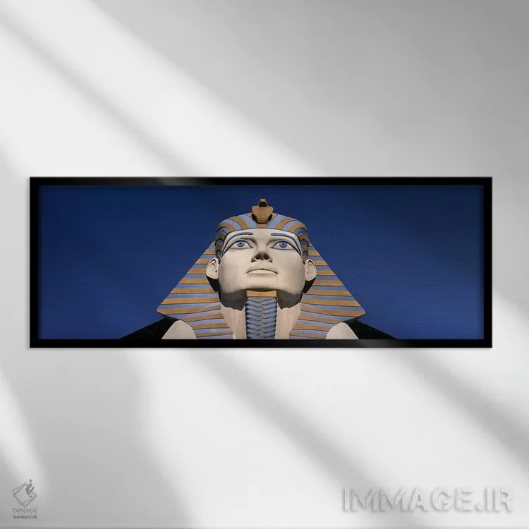 تابلو دکوراتیو Luxor Hotel Sphinx, Las Vegas, Nevada, USA,نمای زاویه پ… اثر پانورامیک ایمجز - نمای قابدار مشکی