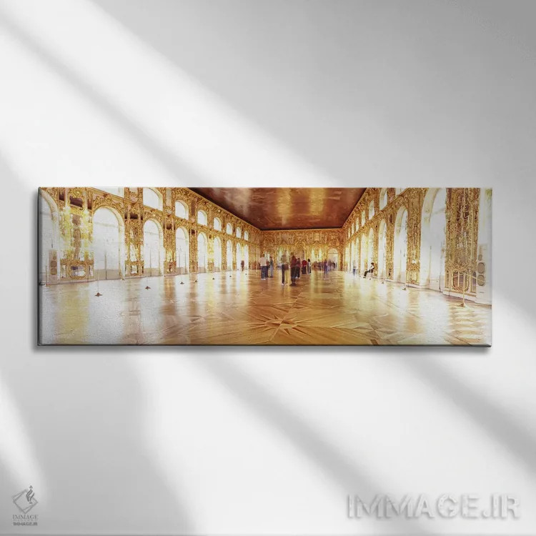 تابلو دکوراتیو Catherine Palace, Pushkin, St. Petersburg, Russia,گروهی… اثر پانورامیک ایمجز - نمای روبهرو روی دیوار