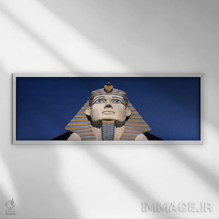 تابلو دکوراتیو Luxor Hotel Sphinx, Las Vegas, Nevada, USA,نمای زاویه پ… اثر پانورامیک ایمجز - نمای قابدار سفید