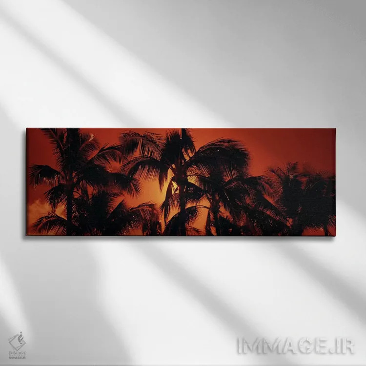تابلو دکوراتیو Kalapaki Beach, Kauai, Hawai'i, USA,غروب نارنجی، ساحل ک… اثر پانورامیک ایمجز - نمای روبهرو روی دیوار