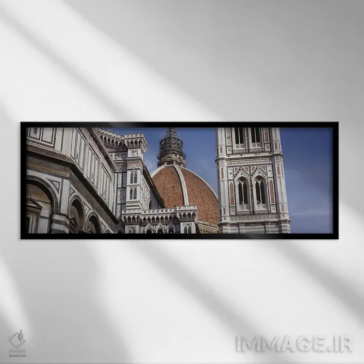 تابلو دکوراتیو Duomo Santa Maria Del Fiore, Florence, Tuscany, Italy,ن… اثر پانورامیک ایمجز - نمای قابدار مشکی