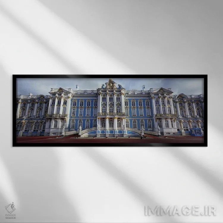 تابلو دکوراتیو Catherine Palace, Pushkin, St. Petersburg, Russia,نمای… اثر پانورامیک ایمجز - نمای قابدار مشکی