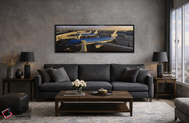 تابلو دکوراتیو Amsterdam Airport Schiphol, North Holland, Netherlands… اثر پانورامیک ایمجز - D6B
