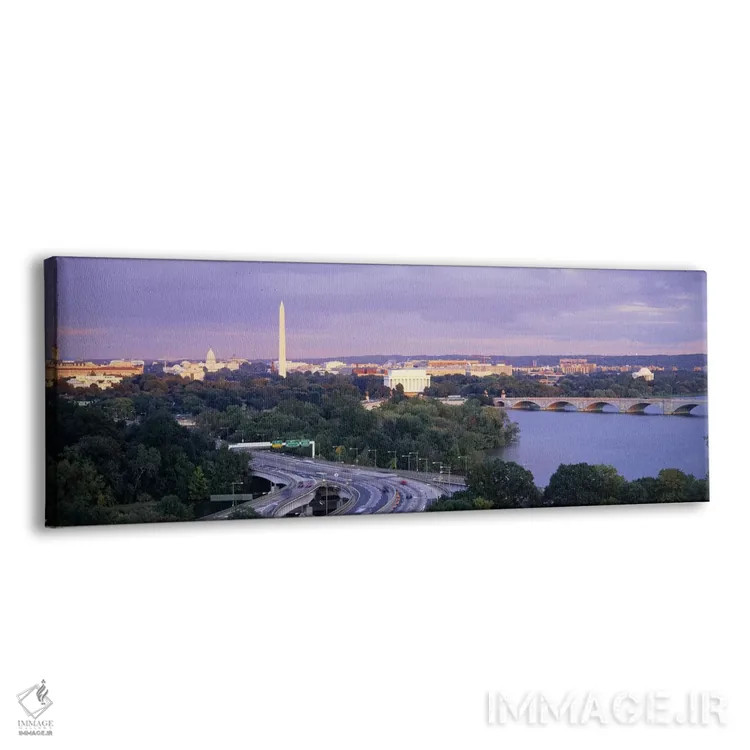 تابلو دکوراتیو Lincoln Memorial, Washington Monument, Capitol Building… اثر پانورامیک ایمجز - نمای پرسپکتیو محصول