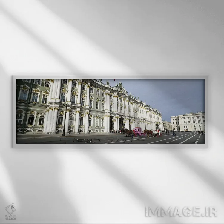 تابلو دکوراتیو State Hermitage Museum, Winter Palace, Palace Square, S… اثر پانورامیک ایمجز - نمای قابدار سفید