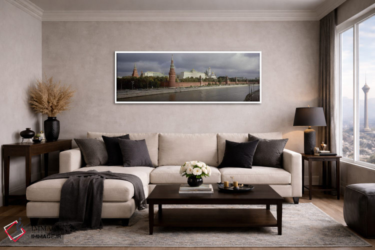 تابلو دکوراتیو Grand Kremlin Palace, Moskva River, Moscow, Russia,ساخت… اثر پانورامیک ایمجز - D3W