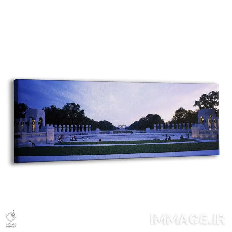 تابلو دکوراتیو Washington DC, USA,گردشگران در یادبود جنگ - یادبود جنگ… اثر پانورامیک ایمجز - نمای پرسپکتیو محصول