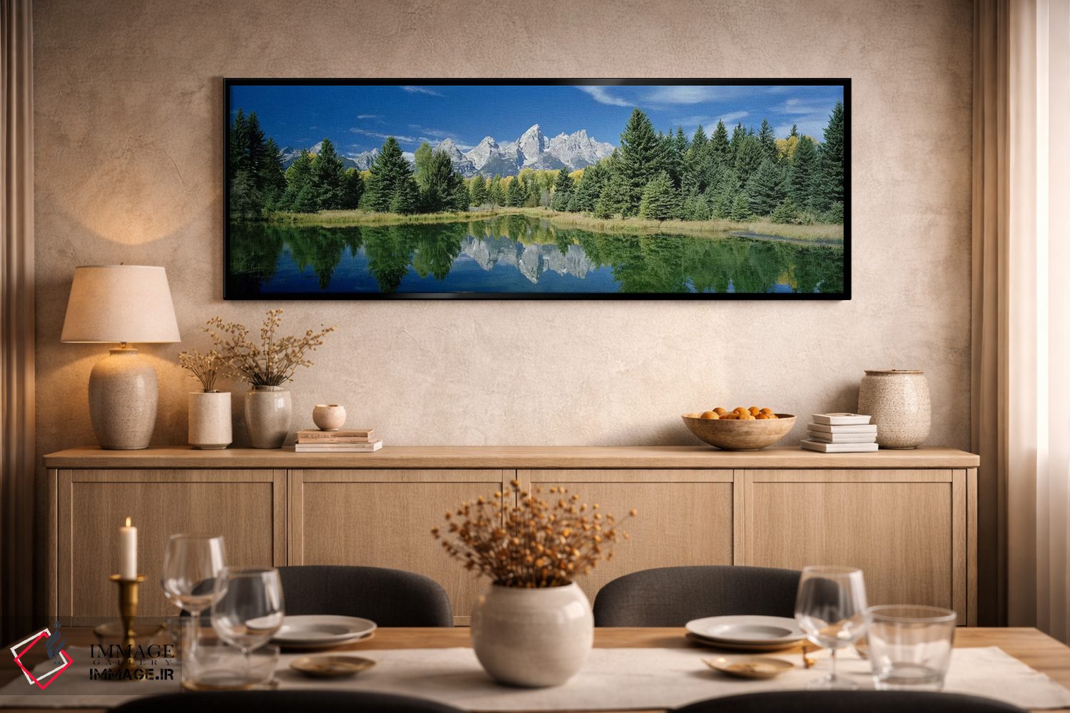 تابلو دکوراتیو Schwabacher's Landing, Grand Teton National Park, Wyomi… اثر پانورامیک ایمجز - D2B