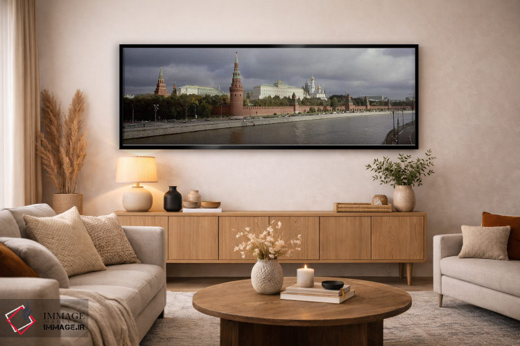 تابلو دکوراتیو Grand Kremlin Palace, Moskva River, Moscow, Russia,ساخت… اثر پانورامیک ایمجز - D5B