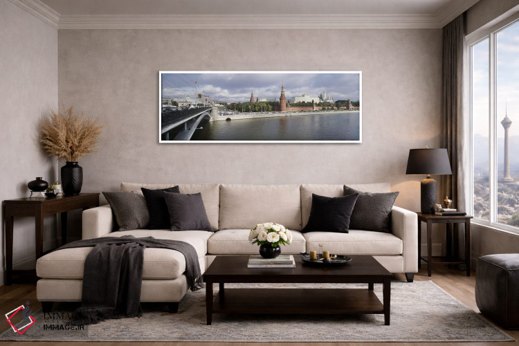 تابلو دکوراتیو Bolshoy Kamenny Bridge, Grand Kremlin Palace, Moskva Ri… اثر پانورامیک ایمجز - D4W