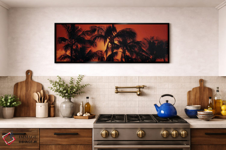 تابلو دکوراتیو Kalapaki Beach, Kauai, Hawai'i, USA,غروب نارنجی، ساحل ک… اثر پانورامیک ایمجز - D2B