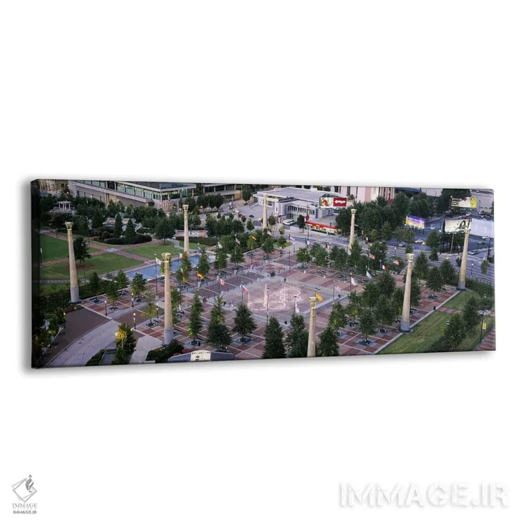 تابلو دکوراتیو Centennial Olympic Park, Atlanta, Georgia, USA,نمای بال… اثر پانورامیک ایمجز - نمای پرسپکتیو محصول