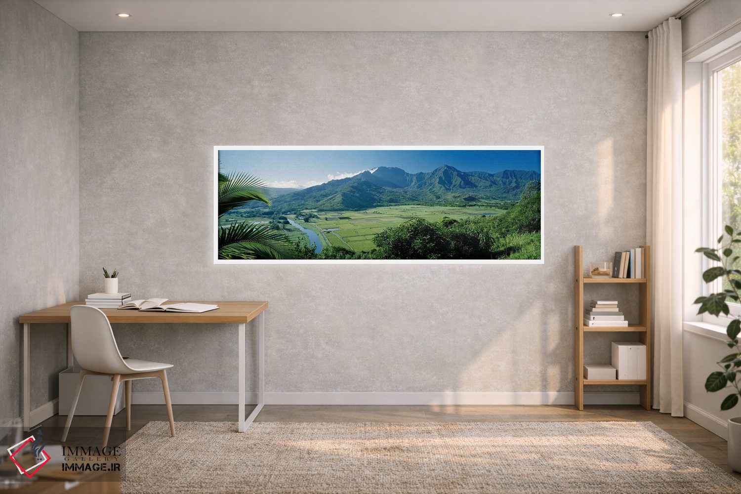 تابلو دکوراتیو Kauai, Hawaii, USA,دره هاناله از منظره گاه نزدیک پرینس… اثر پانورامیک ایمجز - D1W