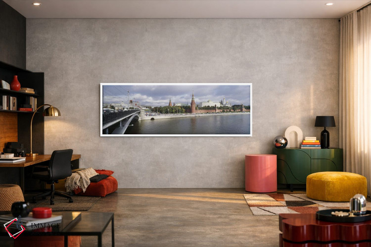 تابلو دکوراتیو Bolshoy Kamenny Bridge, Grand Kremlin Palace, Moskva Ri… اثر پانورامیک ایمجز - D5W