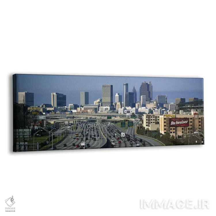 تابلو دکوراتیو Atlanta, Georgia, USA,نمای بالا از ترافیک بزرگراه، آتلا… اثر پانورامیک ایمجز - نمای پرسپکتیو محصول