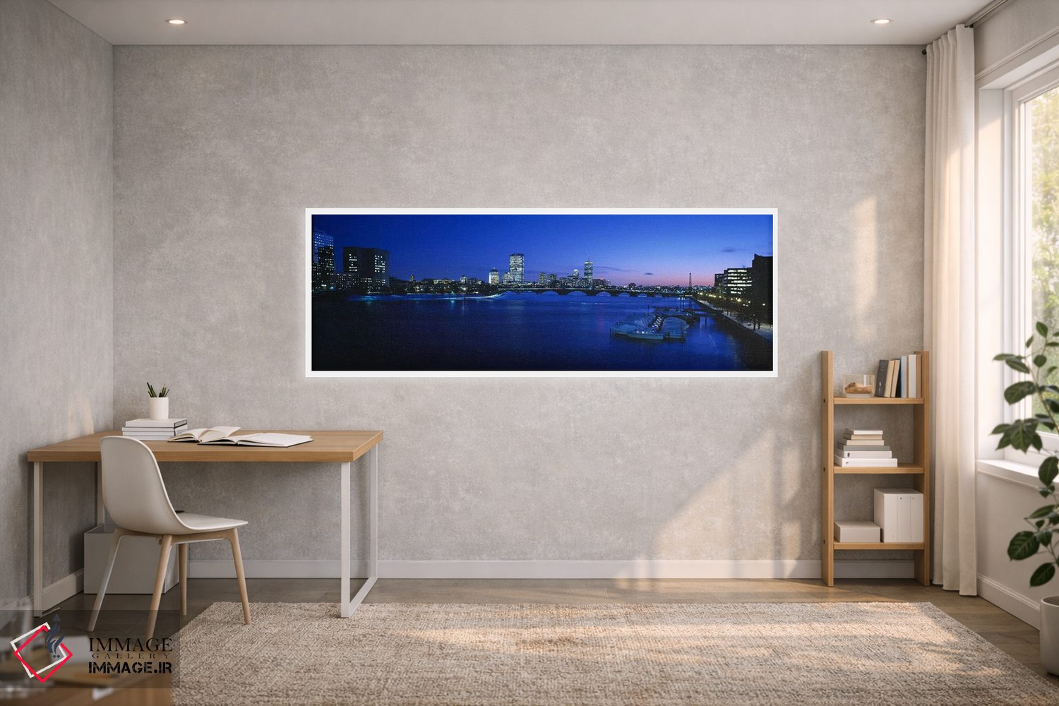 تابلو دکوراتیو Charles River, Boston, Massachusetts, USA,ساختمان های ر… اثر پانورامیک ایمجز - D1W