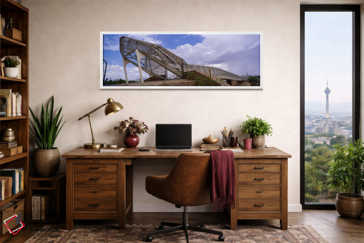 تابلو دکوراتیو Snake Bridge, Tucson, Arizona, USA,پل پیاده رو روی رودخ… اثر پانورامیک ایمجز - D1W