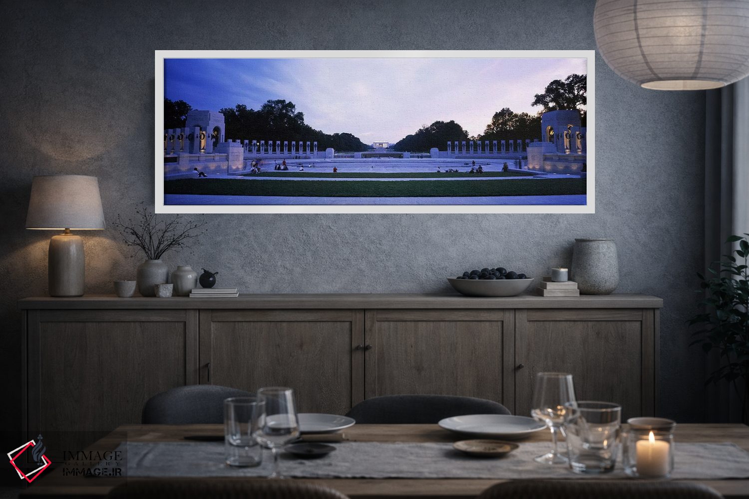 تابلو دکوراتیو Washington DC, USA,گردشگران در یادبود جنگ - یادبود جنگ… اثر پانورامیک ایمجز - D3W