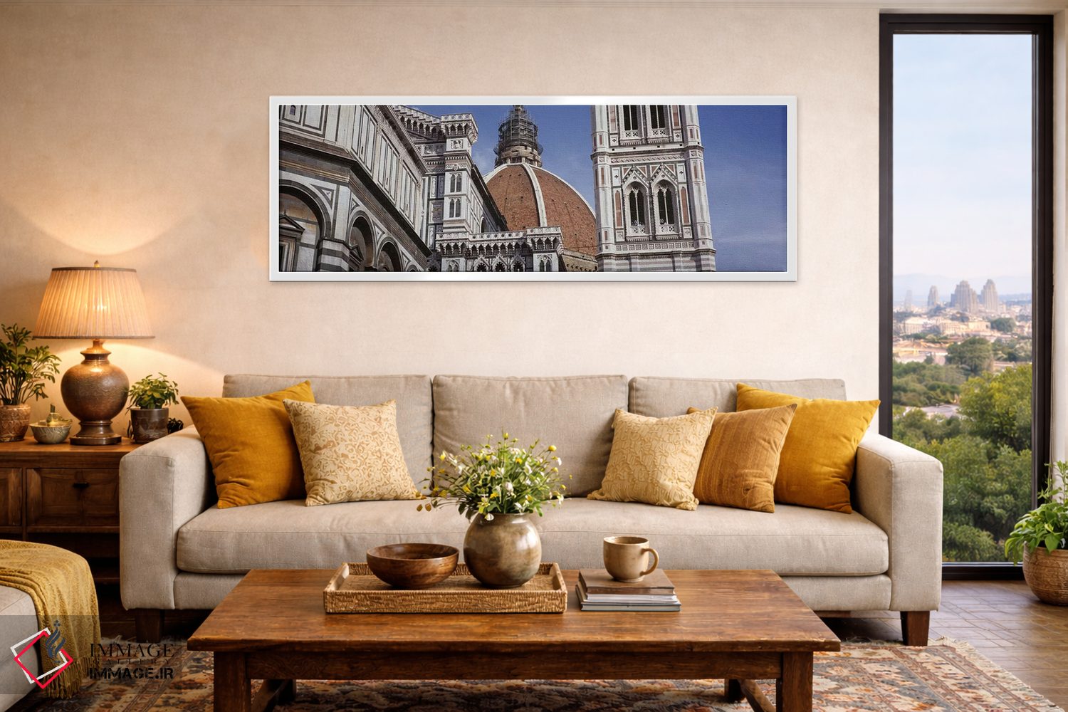 تابلو دکوراتیو Duomo Santa Maria Del Fiore, Florence, Tuscany, Italy,ن… اثر پانورامیک ایمجز - D4W