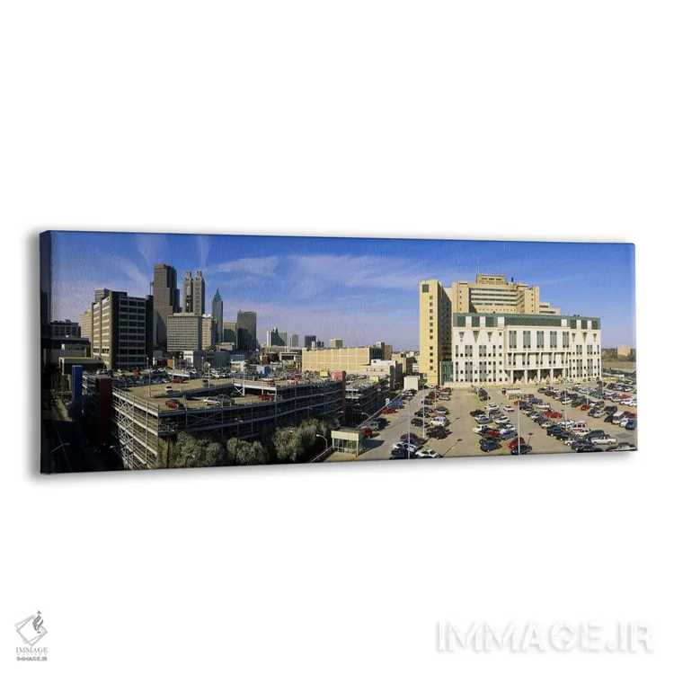 تابلو دکوراتیو Grady Memorial Hospital, Skyline, Atlanta, Georgia, USA… اثر پانورامیک ایمجز - نمای پرسپکتیو محصول
