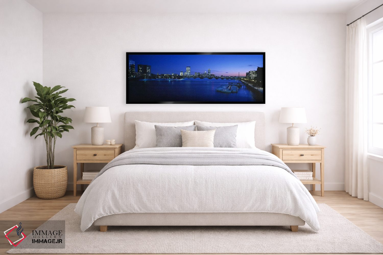 تابلو دکوراتیو Charles River, Boston, Massachusetts, USA,ساختمان های ر… اثر پانورامیک ایمجز - D6B