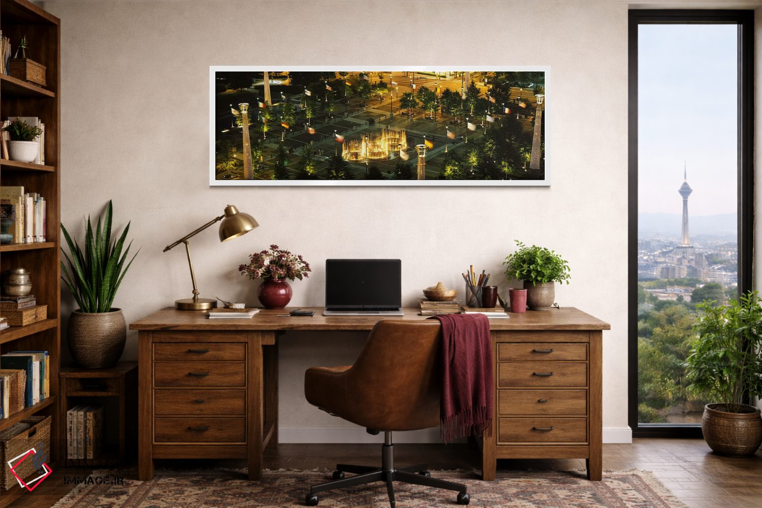 تابلو دکوراتیو Centennial Olympic Park, Atlanta, Georgia, USA,نمای بال… اثر پانورامیک ایمجز - D1W