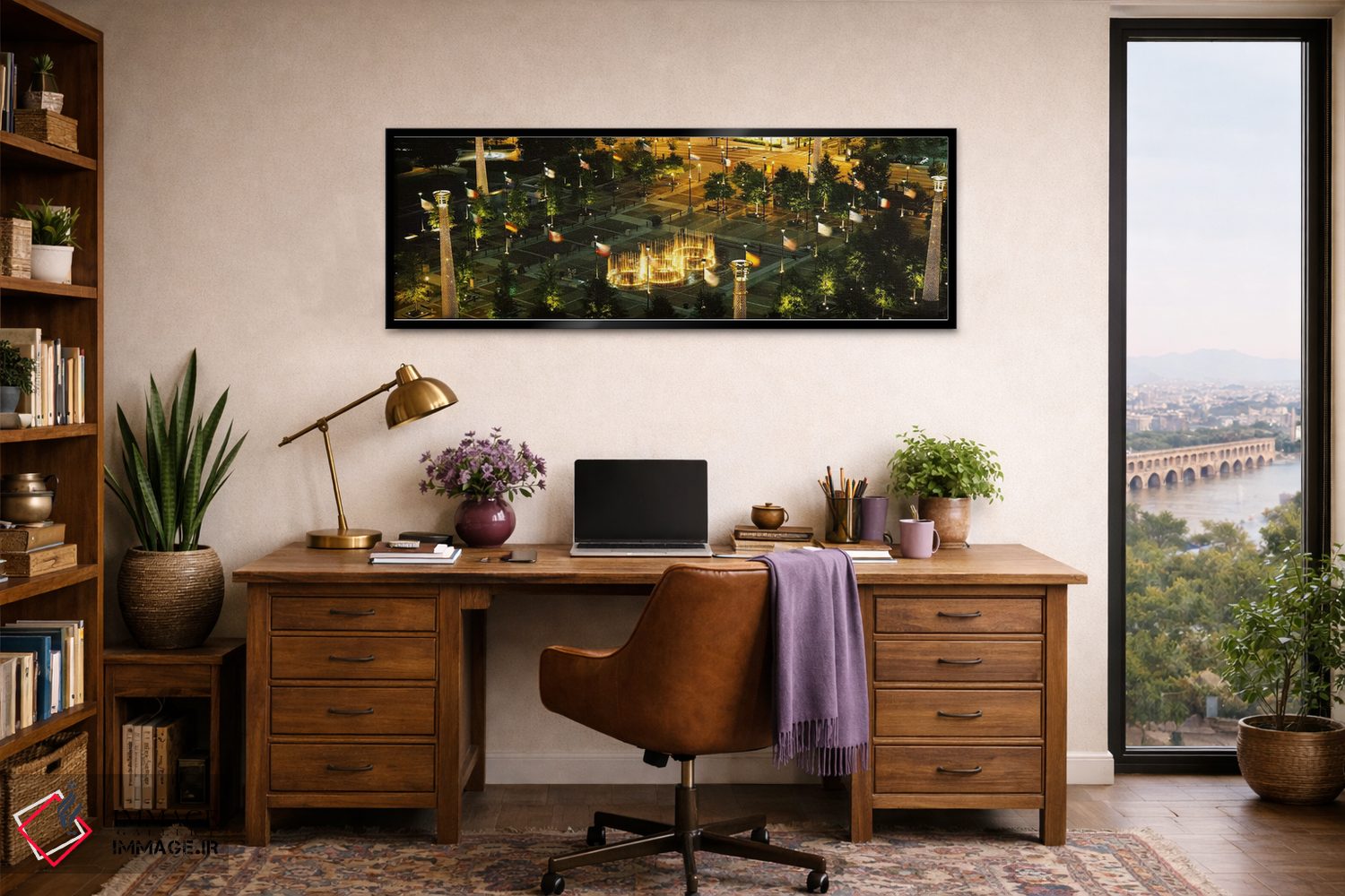 تابلو دکوراتیو Centennial Olympic Park, Atlanta, Georgia, USA,نمای بال… اثر پانورامیک ایمجز - D2B