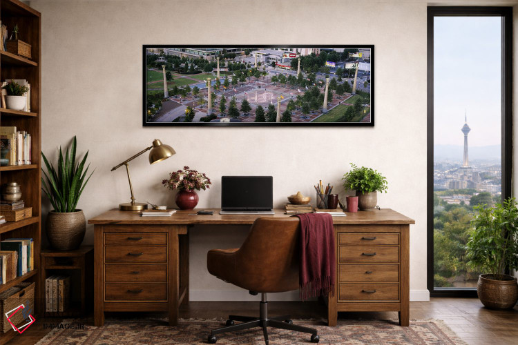 تابلو دکوراتیو Centennial Olympic Park, Atlanta, Georgia, USA,نمای بال… اثر پانورامیک ایمجز - D2B