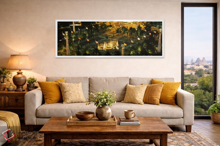 تابلو دکوراتیو Centennial Olympic Park, Atlanta, Georgia, USA,نمای بال… اثر پانورامیک ایمجز - D4W