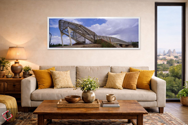 تابلو دکوراتیو Snake Bridge, Tucson, Arizona, USA,پل پیاده رو روی رودخ… اثر پانورامیک ایمجز - D6W