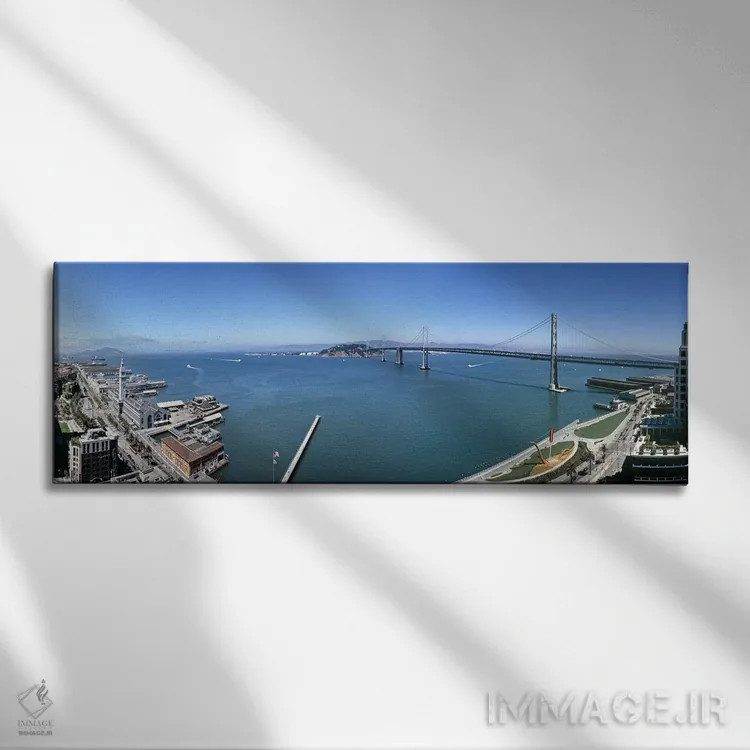 تابلو دکوراتیو Golden Gate Bridge, San Francisco Bay, San Francisco, C… اثر پانورامیک ایمجز - نمای روبهرو روی دیوار