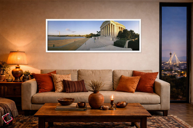 تابلو دکوراتیو Potomac River, Washington DC, USA,بنای یادبود کنار رودخ… اثر پانورامیک ایمجز - D4W