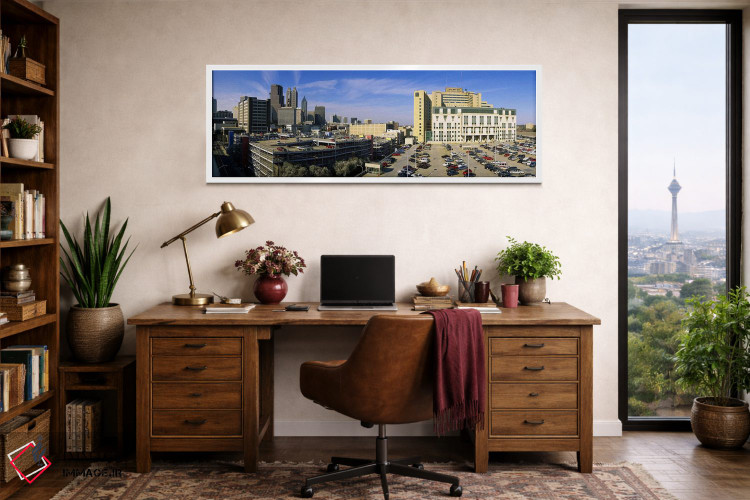 تابلو دکوراتیو Grady Memorial Hospital, Skyline, Atlanta, Georgia, USA… اثر پانورامیک ایمجز - D2W