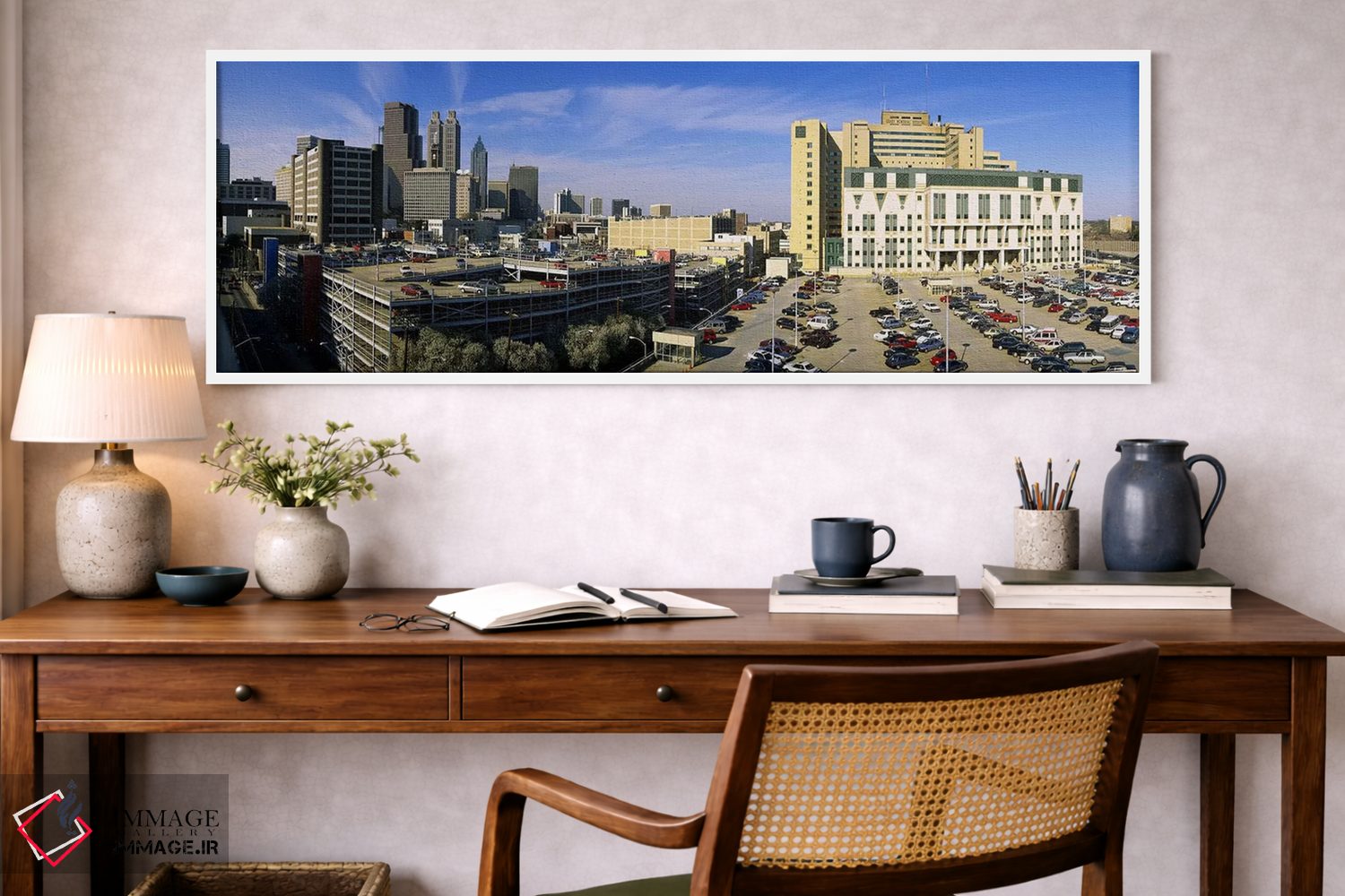 تابلو دکوراتیو Grady Memorial Hospital, Skyline, Atlanta, Georgia, USA… اثر پانورامیک ایمجز - D1W