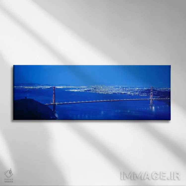 تابلو دکوراتیو Golden Gate Bridge, San Francisco, California, USA,نمای… اثر پانورامیک ایمجز - نمای روبهرو روی دیوار
