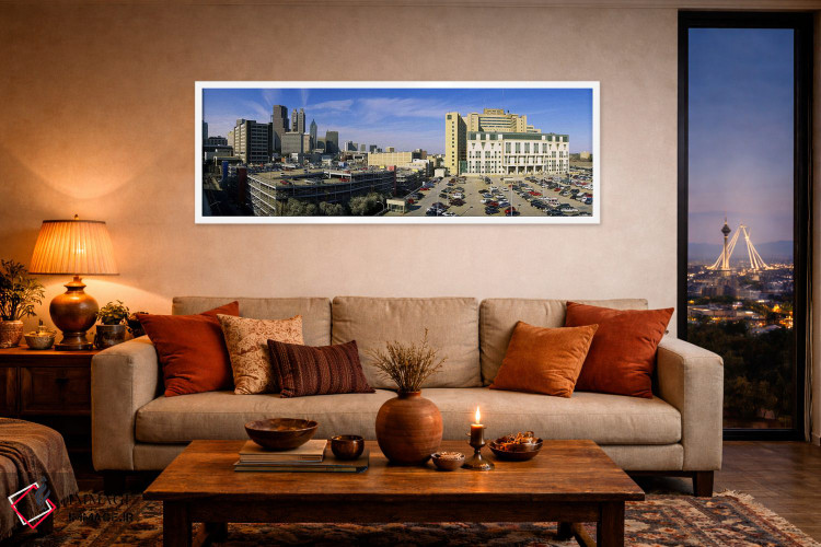 تابلو دکوراتیو Grady Memorial Hospital, Skyline, Atlanta, Georgia, USA… اثر پانورامیک ایمجز - D4W