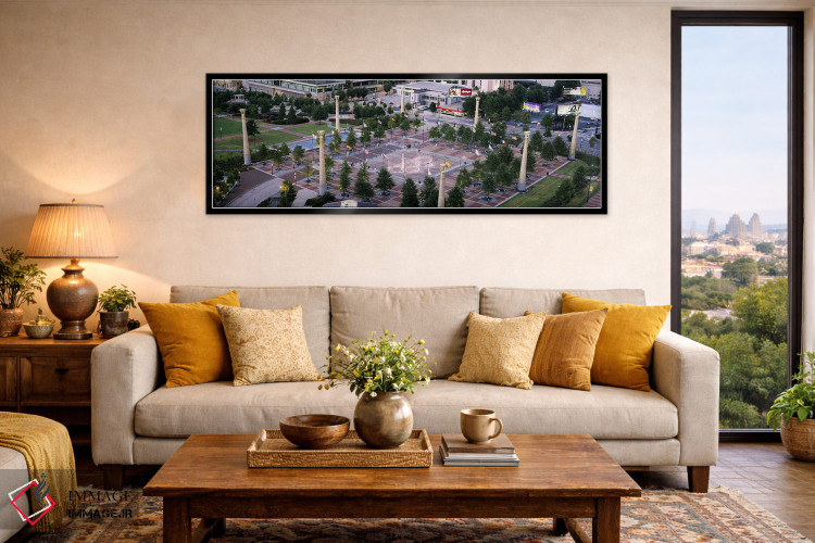 تابلو دکوراتیو Centennial Olympic Park, Atlanta, Georgia, USA,نمای بال… اثر پانورامیک ایمجز - D6B