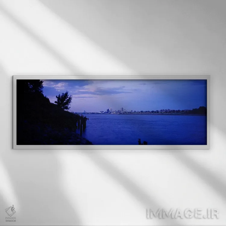 تابلو دکوراتیو Mississippi River, Memphis, Shelby County, Tennessee, U… اثر پانورامیک ایمجز - نمای قابدار سفید