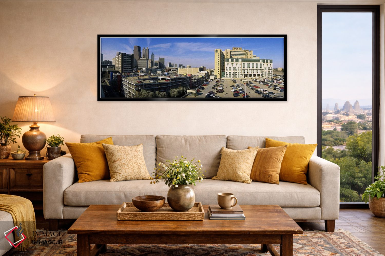 تابلو دکوراتیو Grady Memorial Hospital, Skyline, Atlanta, Georgia, USA… اثر پانورامیک ایمجز - D6B