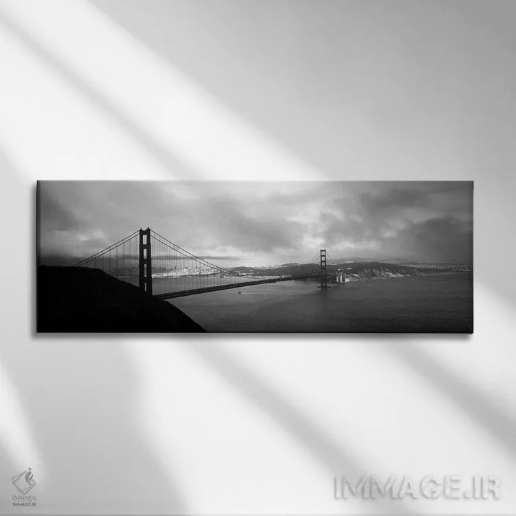 تابلو دکوراتیو Golden Gate Bridge, San Francisco, California, USA,نمای… اثر پانورامیک ایمجز - نمای روبهرو روی دیوار